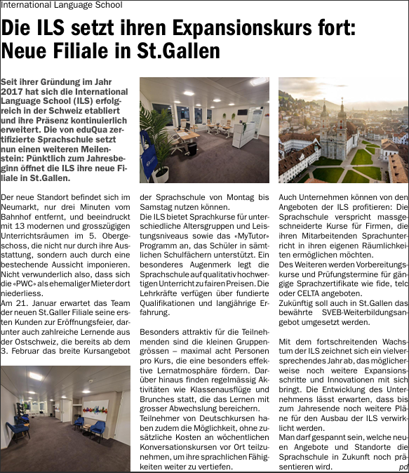 Ouverture d'une nouvelle succursale à Saint-Gall-3